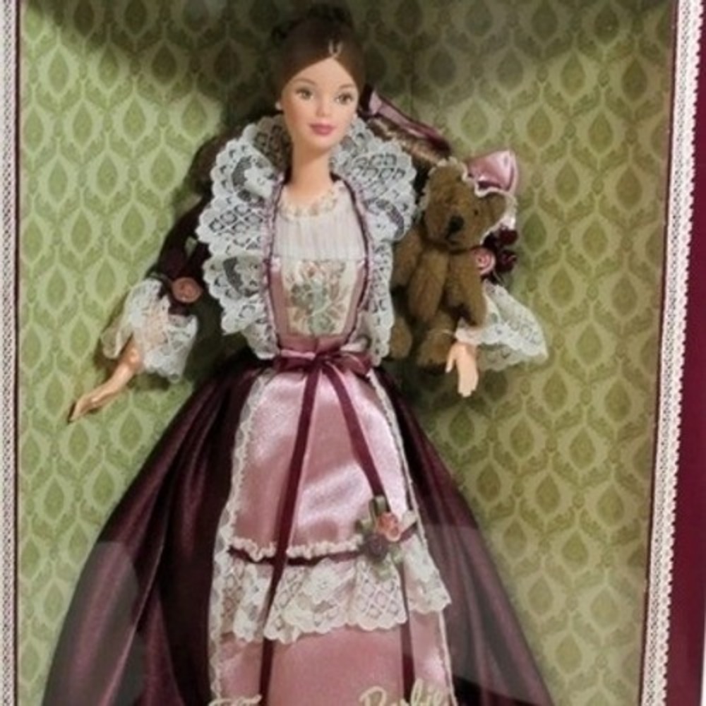 Collecters Limited Edition Victorian Barbie with Cedric Bear!!!
